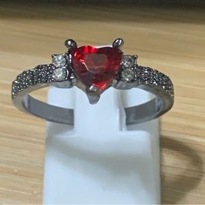 Red heart ring
